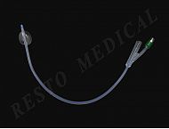 All silicone foley catheter