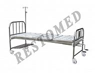 Stainless-steel hospitable bed (double crank)