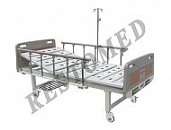 Manual hospital bed with double cranks