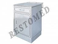 Stainless steel bedside cabinet