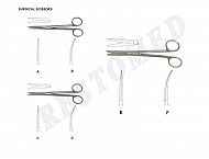 Surgical scissors (Mayo Scissors)